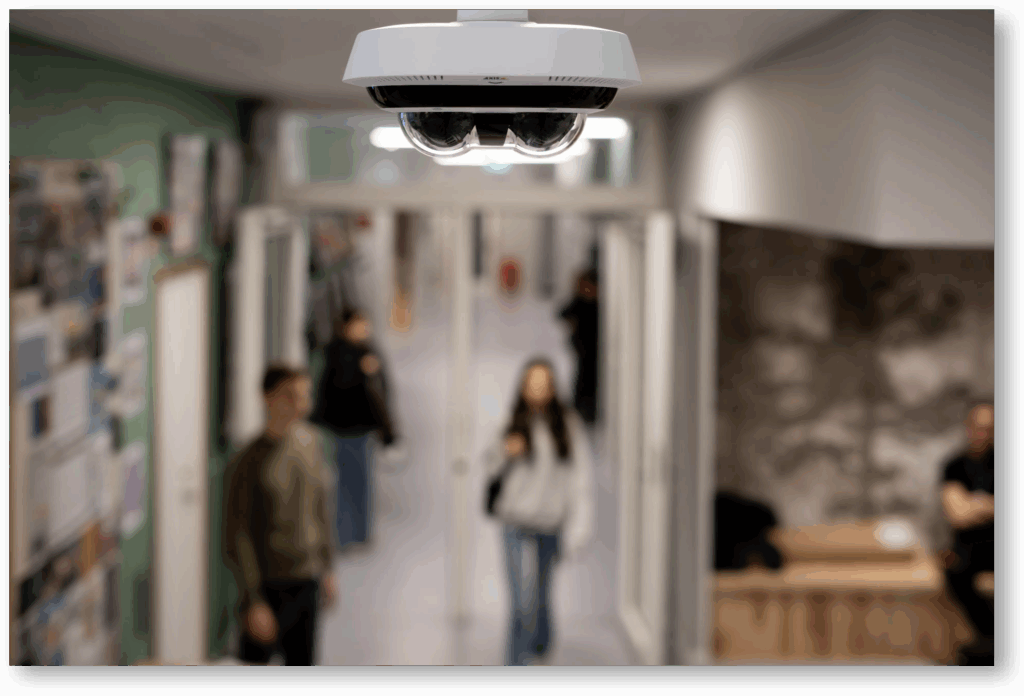 Surveillance Cameras installed by Axis Communications by CIS Data Services.