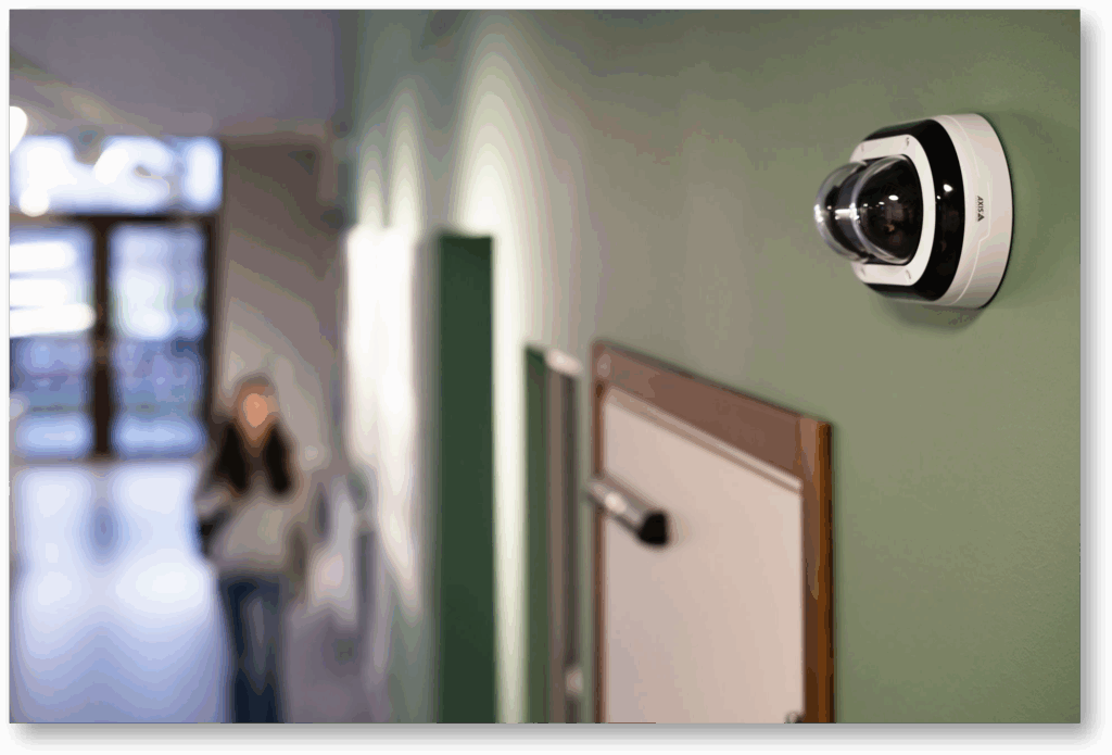 Surveillance Cameras installed by Axis Communications by CIS Data Services.