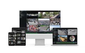Multiple security cameras installed for comprehensive building coverage